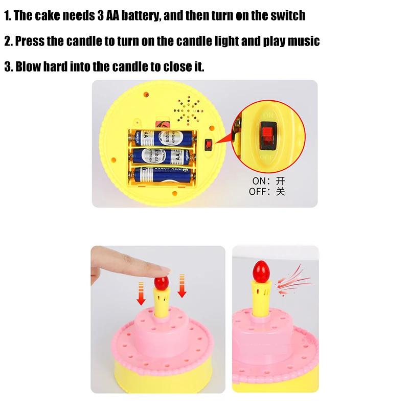 Non-Toxic Children Toy Food Cake Model Children Simulation Kitchen Coffee Pretend Play Tea Set Utensils Cut Kids Play House Birthday Cake Toys