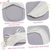 Bendable Gooses Costume Wing Soft Plush Fabric White Wing Adjustable Rustproof Frame for Porch Garden Statues Outfit