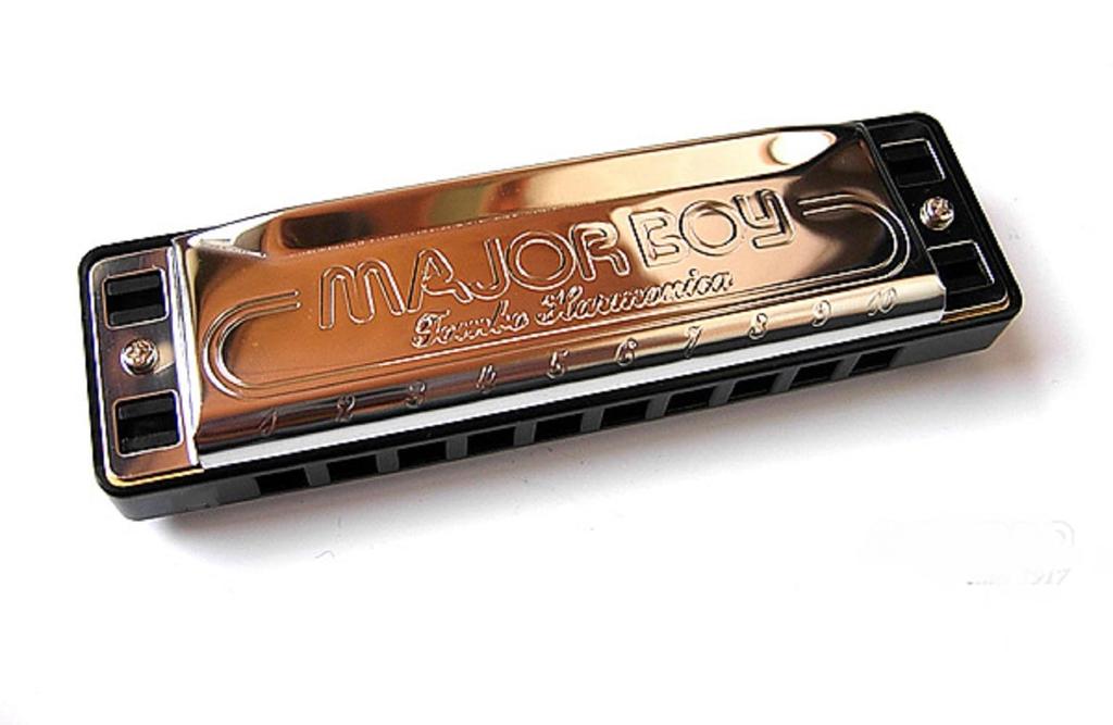 Tombo MAJOR Major Boy 10 Hole Harmonica with Hard Case BOY/NO.1710 Key-G