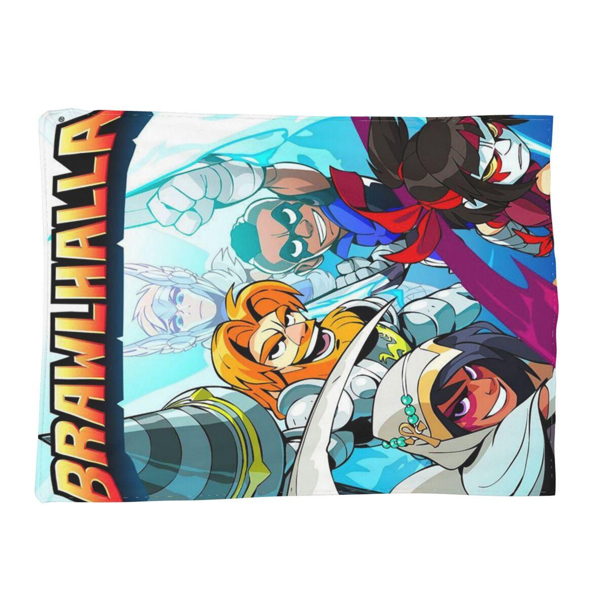 The Brawlhalla Family Blanket Soft Warm Flannel Throw Blanket Bedspread for Bed Living room Picnic Travel Home Sofa Size: 75*100cm, Weight: 230 GSM