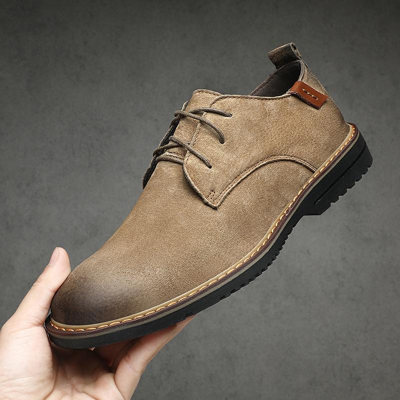 

Модные мужские кроссовки Новые на плоской подошве Деловые на шнуровке Спортивные Уличные Противоскользящие Для ходьбы Повседневные Лоферы Модные Повседневные туфли на мягкой подошве 38 хаки