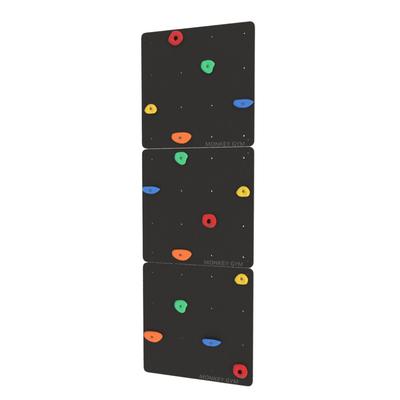 Kletterwand Quadrat 3 Schwarz - Farbige Griffe