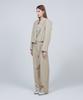 Meuameu [Essential] Linen Signature Pin Tuck Slacks