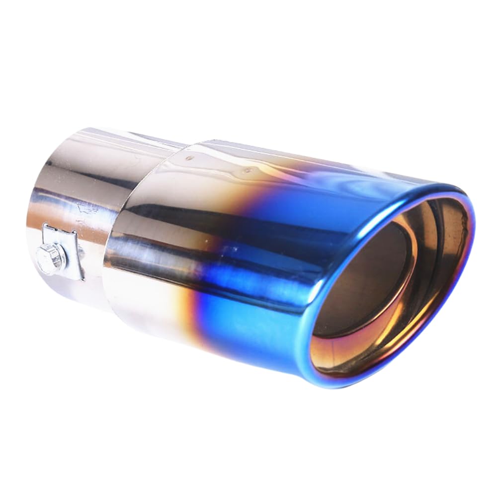 ideastore Muffler Cutter, Downward, Single, Straight Slash, General Purpose (Titanium Blue)