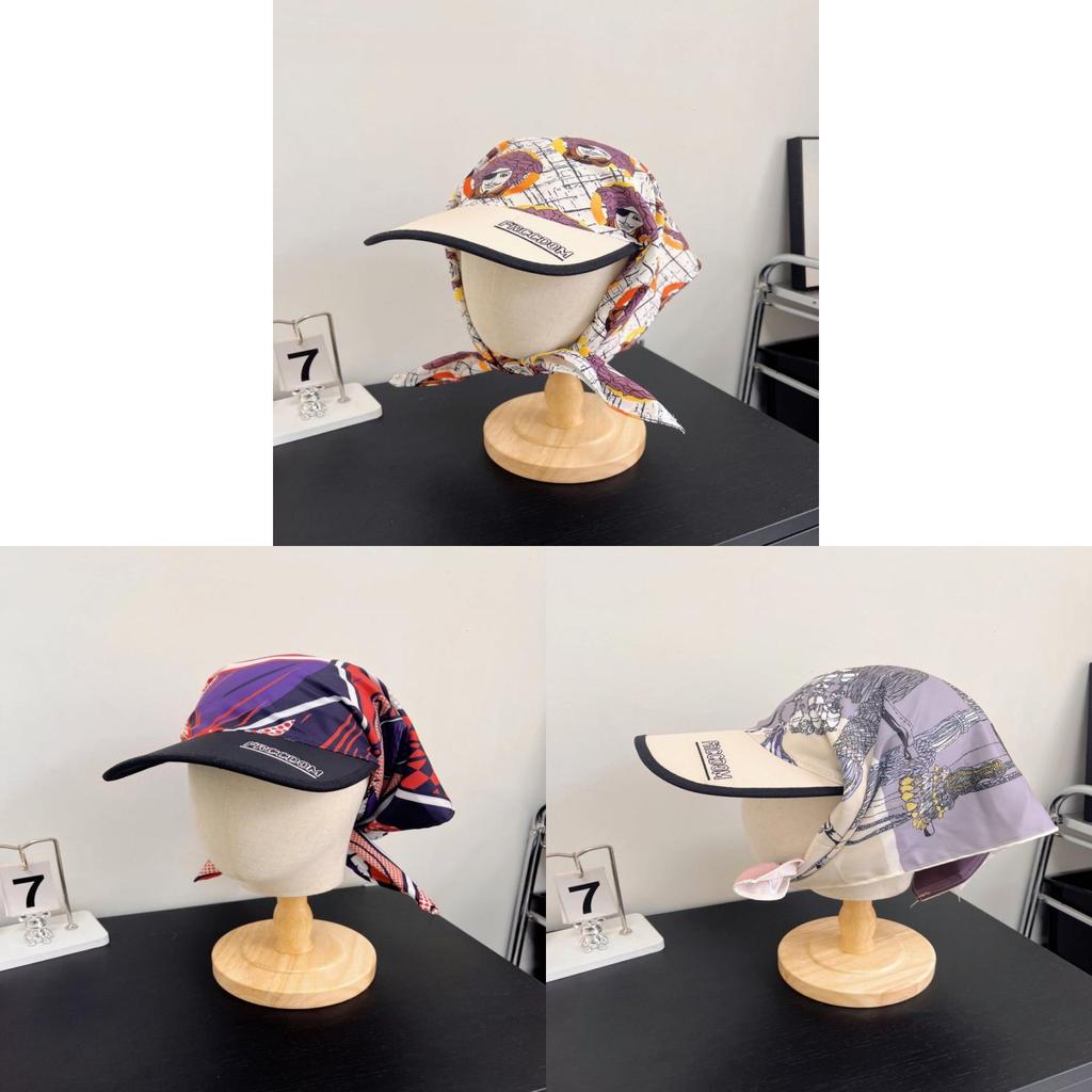 Cappello Foulard Cartoon Con Protezione Solare Per L'Estate Usura Casual