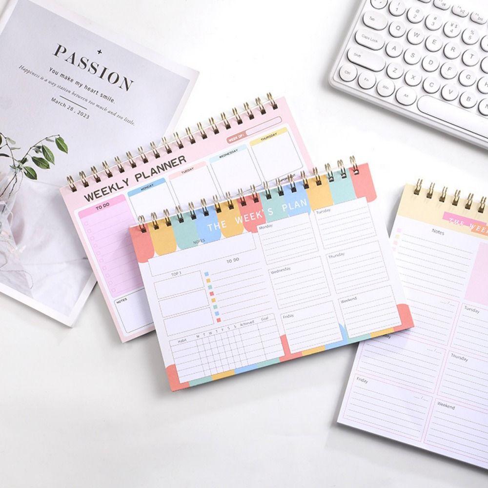 Daily Planner Reminder A5 Planner Notepad Time Organizer 2025 English Agenda Book  School