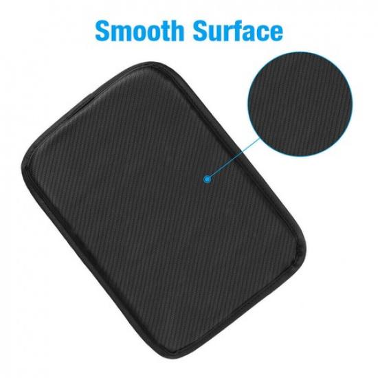 Car Black Armrest Pad Cover Center Console Box Cushion Mat Protector Car Trim US