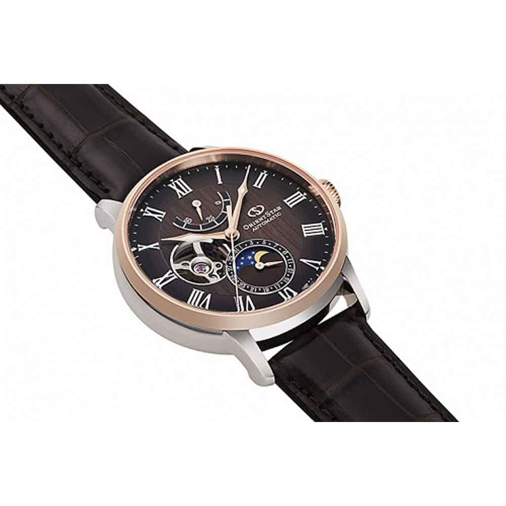 Orient Star Mechanische Mondphase Prestige Shop Limitierte Edition Braunes Zifferblatt Uhr RK-AY0105Y Herren (W210595)