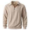 Spring and Autumn Half Open Zipper Collar Hoodie for Casual Men's Men's Wear