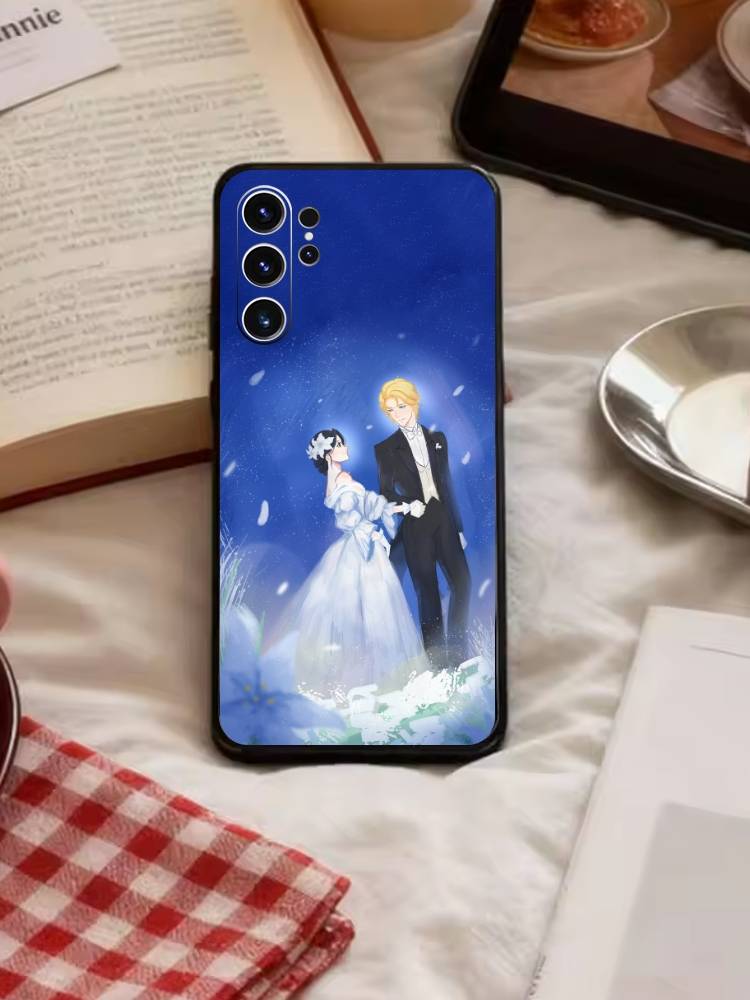 Anime K-Athanasia Phone Case For Samsung S26,S25,S24,S23,S22,S21,S20,Ultra,Plus,FE Black Soft Cover