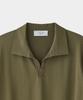Jeilium Cotton Summer Essential Cable Polo Neck Khaki (Dry Touch)