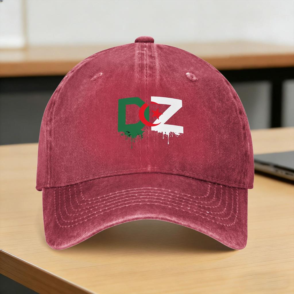 Flag Of Algeria Sun Baseball Cap Fashion Men Women Washed That Dropshipping Design Tennis Skate Baseball Caps Birthday Present