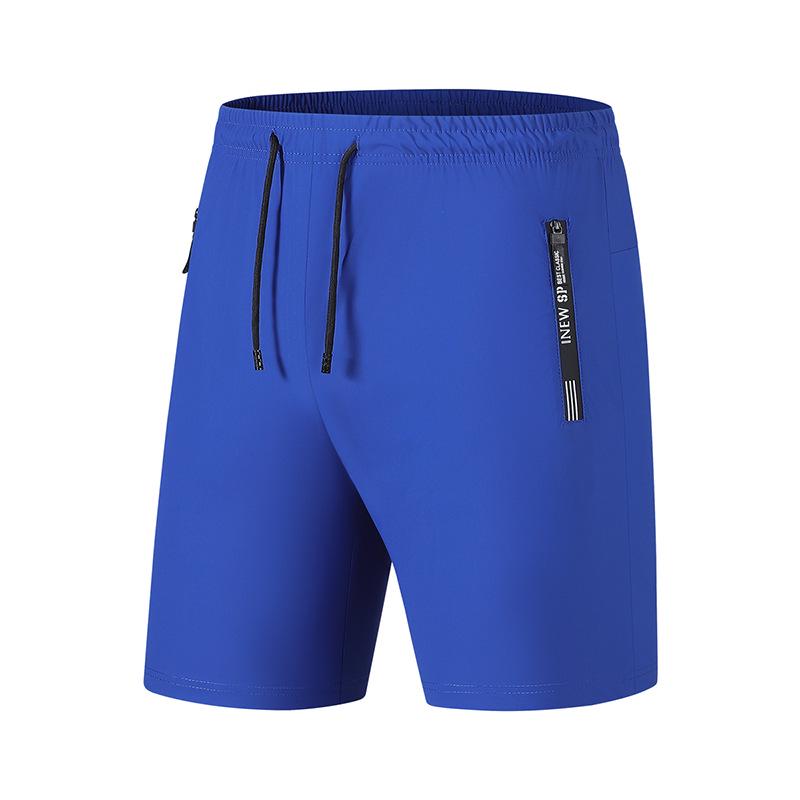 Pánske rýchloschnúce joggery z ľadového hodvábu vo veľkých veľkostiach - Vysoká elasticita, Rovný strih, Priedušné letné outdoorové nohavice