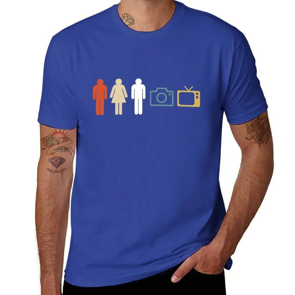 Person woman man camera Tv T-Shirt quick drying blacks funny t shirts for men