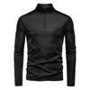 Spring and Summer Men's Sun Protection and UV Protection UPF100+base Shirt Long Sleeved Half Zip T-shirt for Men