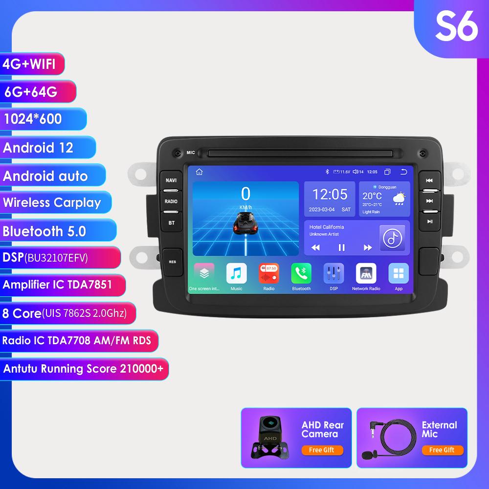 Android Car Radio Player for Renault Dacia Duster Sandero Captur Xray Logan 2 Carplay Intelligent GPS Android Auto Car Stereo