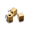 20Pcs/Lot Stainless Steel Square Beads Cuboid Loose Spacer Beads for DIY Bracelet Necklace Jewelry Making Accessories