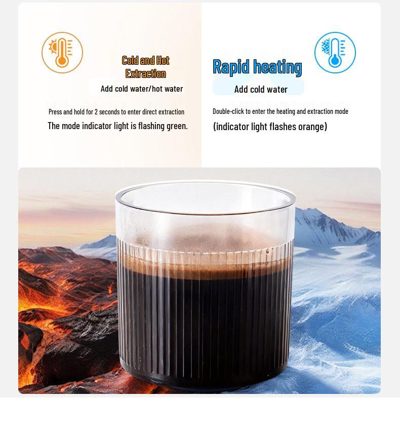 Rechargeable Portable Electric Coffee Maker - Automatic Pump & Heating for Outdoor Use with Capsules