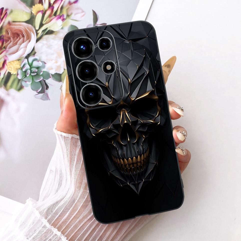 For Itel S26 Ultra Super 26 Ultra Phone Case Cute Cat Dragon Cartoon Design Back Cover Black Soft Silicone Casing S688LN