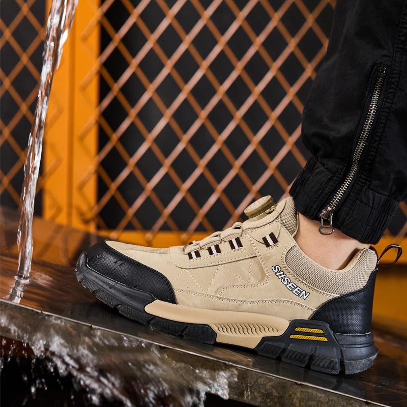 Nová móda Pánská bezpečnostní pracovní obuv Pohodlné nezničitelné boty Tenisky Proti propíchnutí Pánská obuv