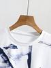 Boys' Outdoor Fashion Casual Loose Comfortable Gradient Letter Design Round Neck Short Sleeve T-Shirt with Elastic Shorts Set