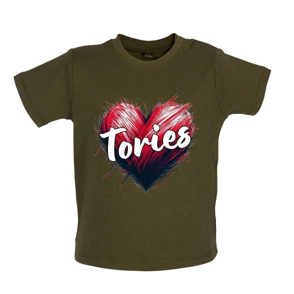 Love Tories - Kids T-Shirt Tees Top - Work Election Starmer Prime Minister 100