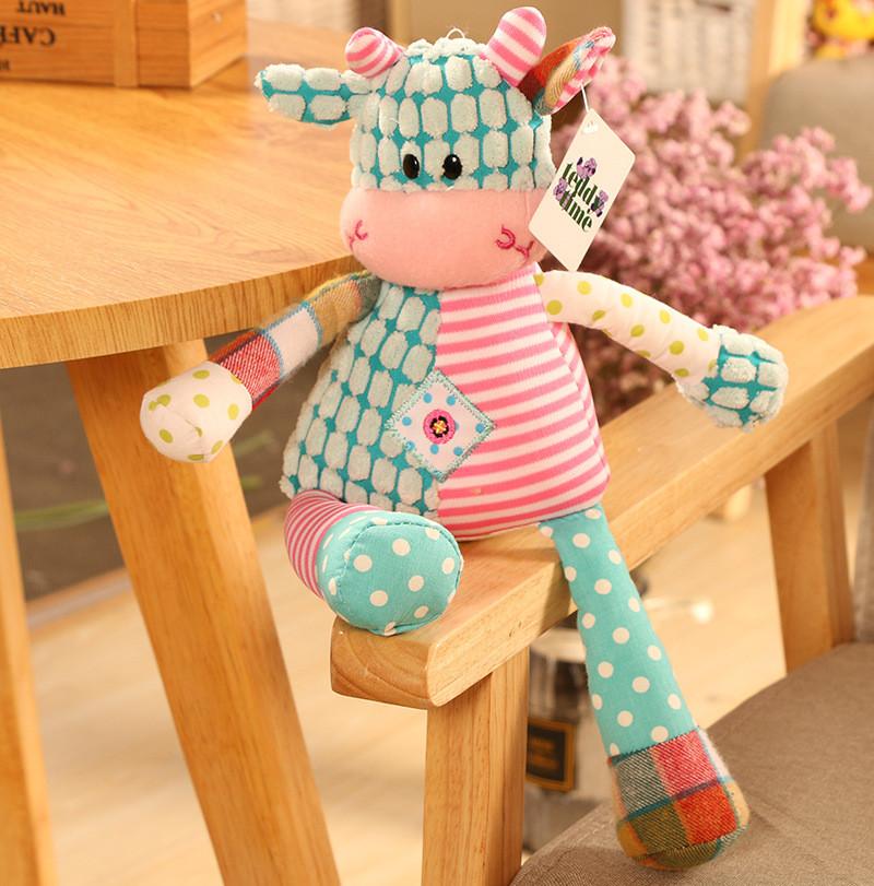 Cattle Chicken Bear Sheep Duck Dog Animal Plush Toys Stuffed Doll Gift Kids