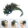 Flapper Fascinator Hair Clip for HorseRacing Female TeaParty Hairpin