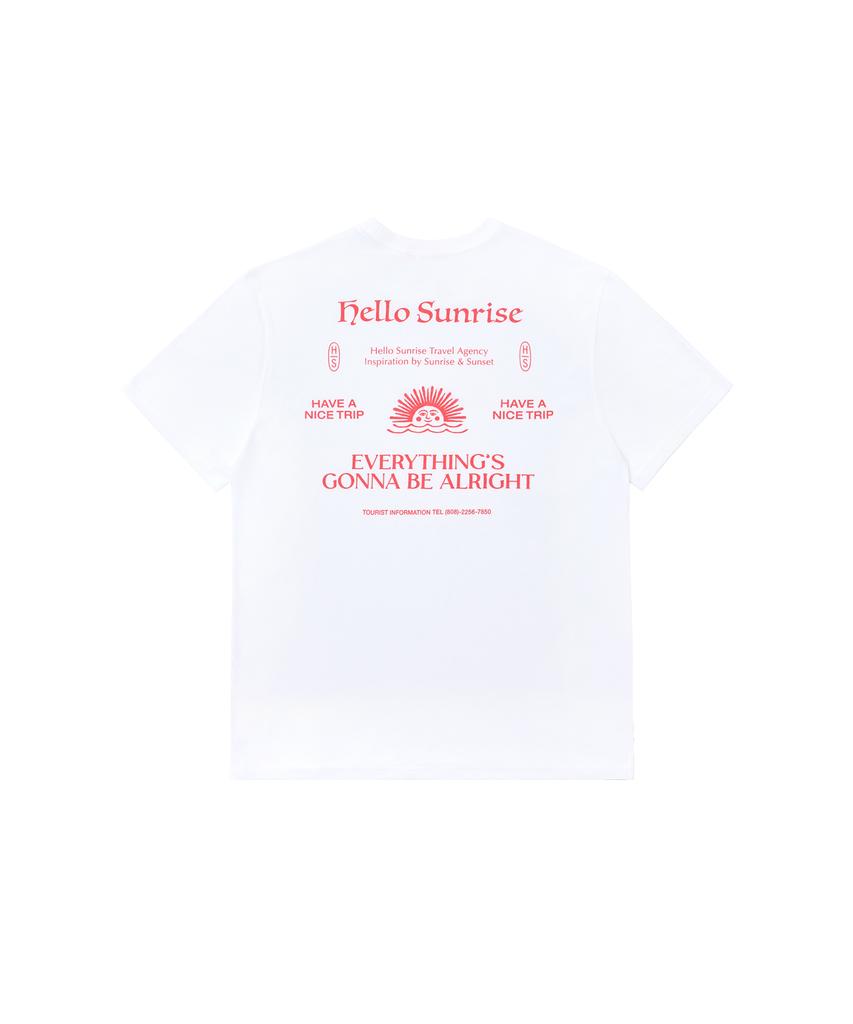 HELLO SUNRISE Hs Info Graphic Tee_White