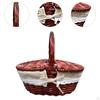 Picnic Basket Storage Serving Beach Rural with Washable Liner Portable Camping Outdoor