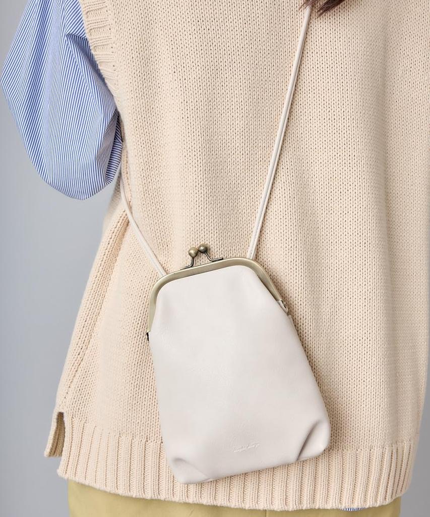 Mini shoulder bag with snap closure for black [Legat Largo] LG-V0124 women,