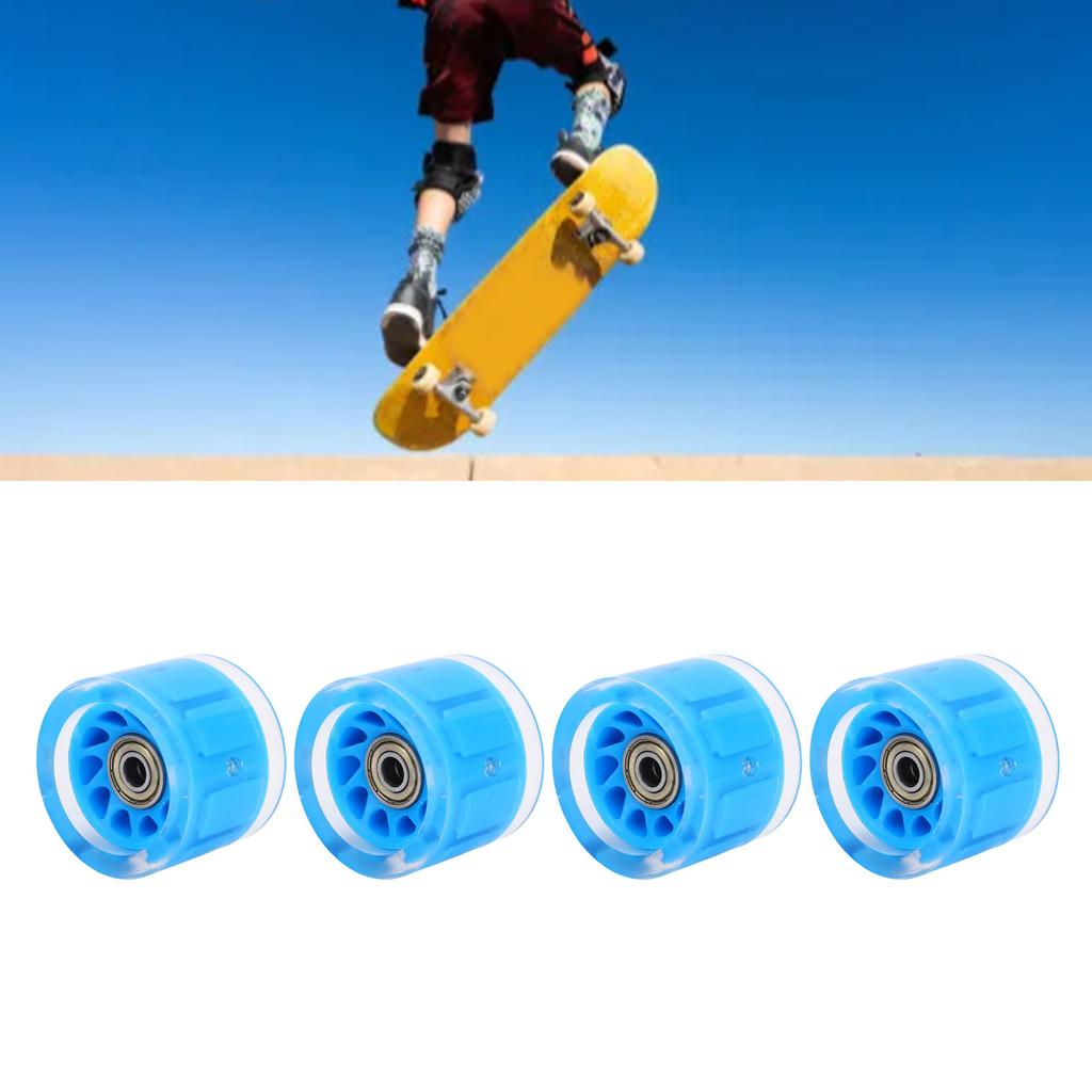 4 PCS  board Wheels and Bearings   Wheels Magnetic   Friction High   PU 55x45mm