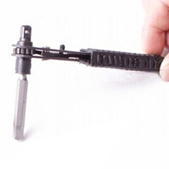 Multifunctional Tool High Speed Ratchet Screwdriver 6.35 Pole Socket Wrench Rod Sets