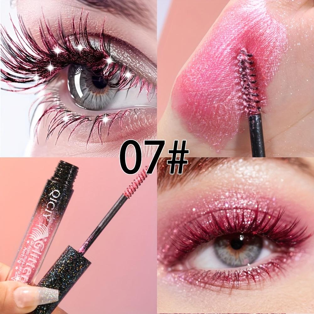 Funkelnder Metallischer Mascara Langanhaltend & Wischfest Glitzerndes Volumen & Lifting mit Metall-Bürstenkopf Make-up Geschenk für Party, Täglichen Gebrauch