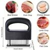 48 Stainless Steel Meat Tenderizer Steak Tool Ultra Sharp Needle Blades Meat Tenderizer Stapler For Tenderizing Steak/Beef/Pork/Turkey/Fish/Poultry