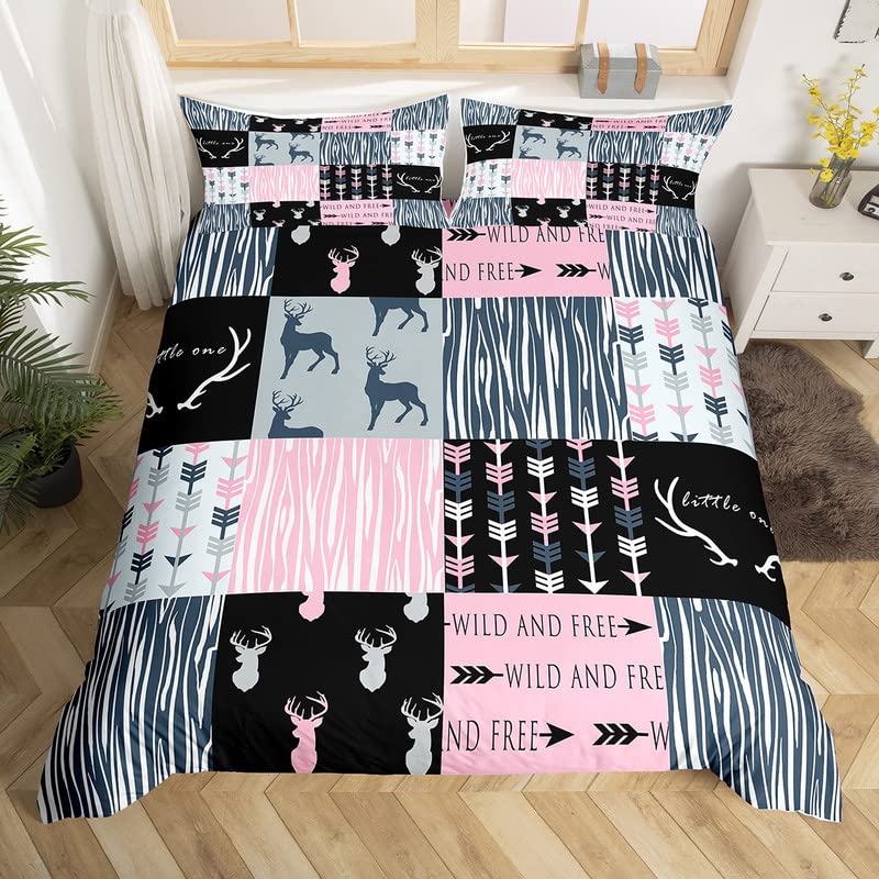 Cool Deer Bedding Collections King Queen Size Comforter Collections For Boys Kids Comforter Collections With 1 Comforter 2Pillowcases Room Decor