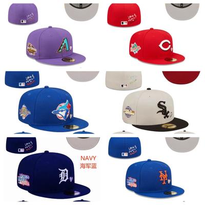 Heart Series Closed-Back Dodgers Sun Protection Wide Brim Dome Baseball Cap