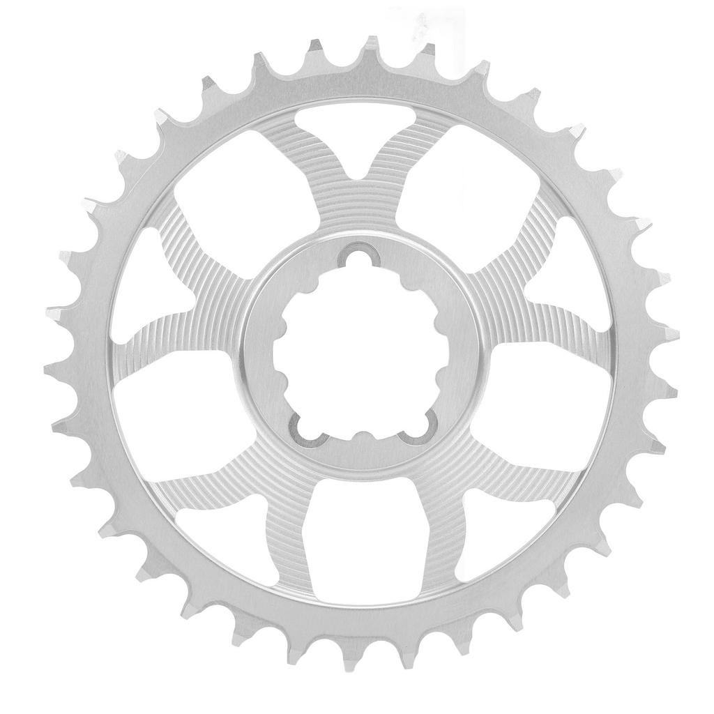 34T Bike Chainring 7075 Aluminum Alloy Positive Negative Tooth Round Chainwheel for GXP Road Bikes