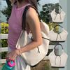 Niche Canvas Tote Bag Women's New Commuter Fashion Handbag Versatile Shoulder Underarm Bag Satchel