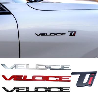 Autocollants Décoratifs Lettres Garde-boue Avant Voiture VELOCE TI Étiquette Pour Alfa Romeo Giulia Stelvio Accessoires de Modification