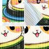 2D flat printing 2pcs Drapes Cute Cat Sushi Digital Printed Polyester Drapes Festive Curtains Use for Indoor Celebrations for