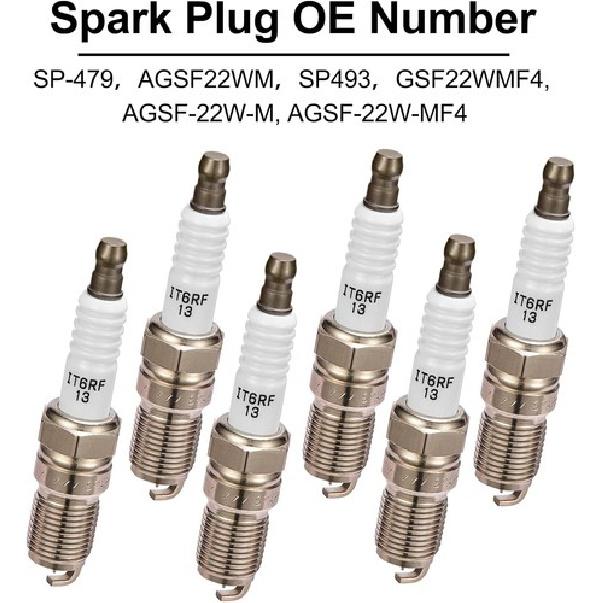 6Pack 41-109 IRIDIUM SPARK PLUGS For Buick Cadillac Chevy GMC 3.0L 3.6L 12622561