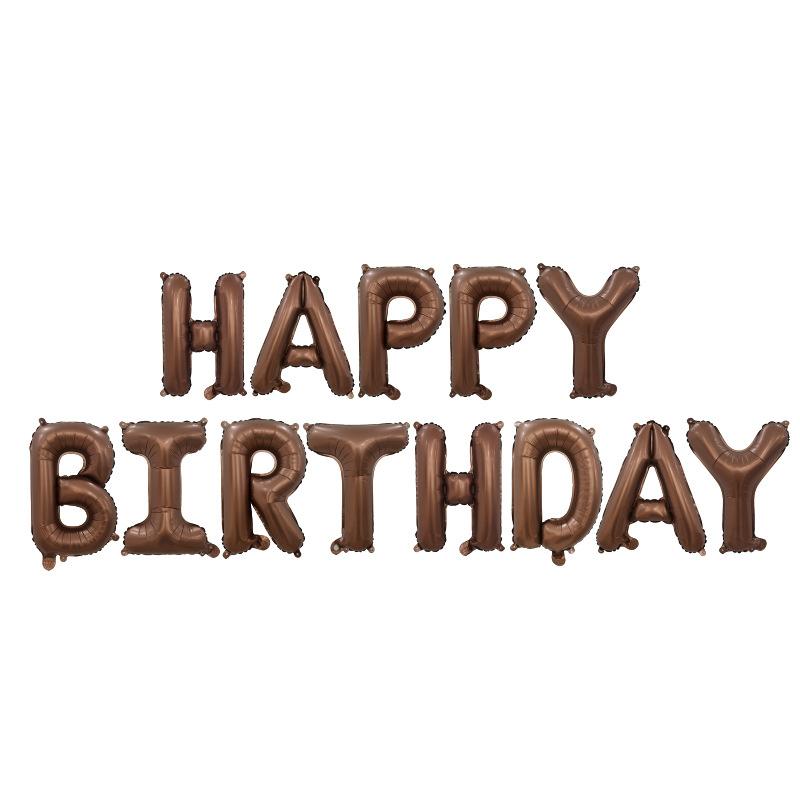 16 Inch Happy Birthday Letter Foil Balloons Set Wide Application for Birthday Party Anniversary Wall Backdrop Decor