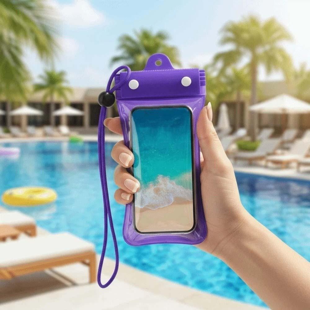 Adjustable Strap Waterproof Phone Pouch Sealed Lightweight Crossbody Dry Bag PVC ABS Transparent Hanging Neck Bag for Gifts
