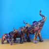 Kreativ Färg Linje Graffiti Elefant Staty Europeisk Graffiti Konst Djur Skulptur Personlig Hem Skrivbordsdekoration Prydnader