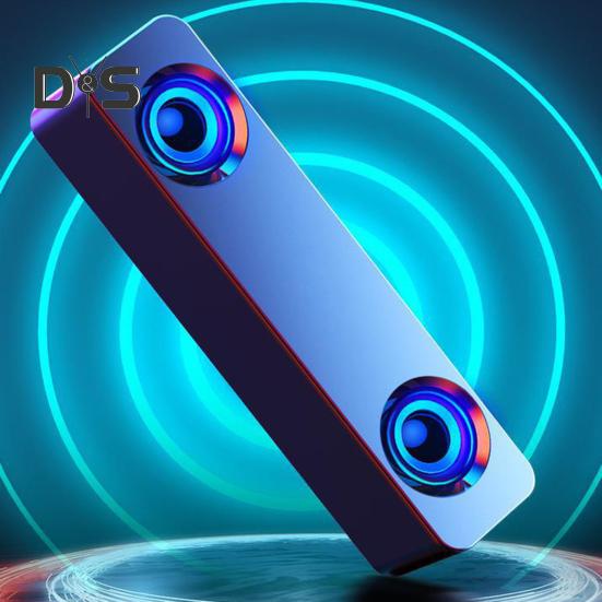 Bluetooth-compatible Speaker Music Player with Light Stable Connection Home Video Desktop Wireless Sound Speaker