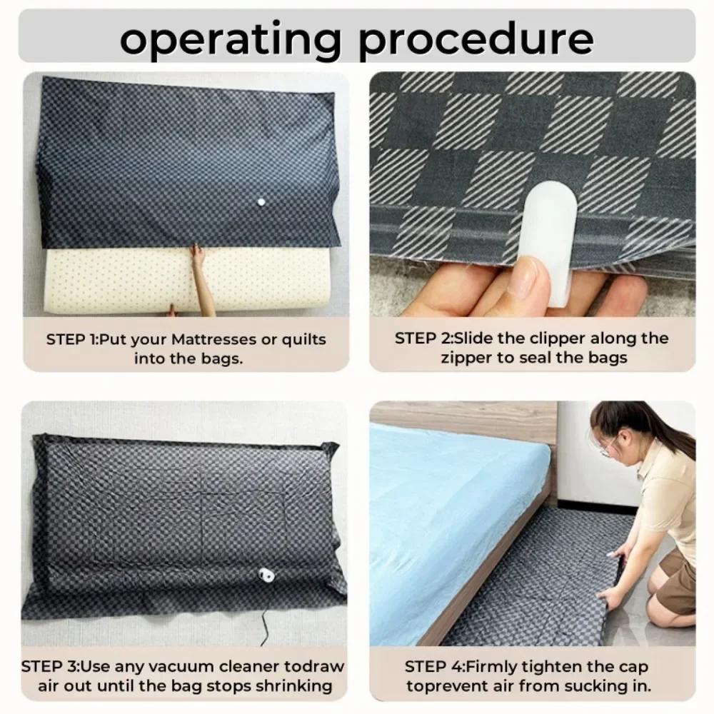 Jumbo Mattress Storage Bag, Waterproof Oxford Cloth Compression Bag, Large Vacuum Bag for Moving Storage, Heavy Duty Packing Bag