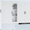 Wall Mounted Glass Cabinet LUCCA White 40 X 31 X 100 Cm Particleboard