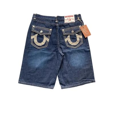 Harajuku Hip Hop Kieszeń Retro Luźne Spodenki Amerykańskie Retro Budda Denimowe Spodenki Y2K Męskie Damskie Niska Talia Spodenki Sportowe