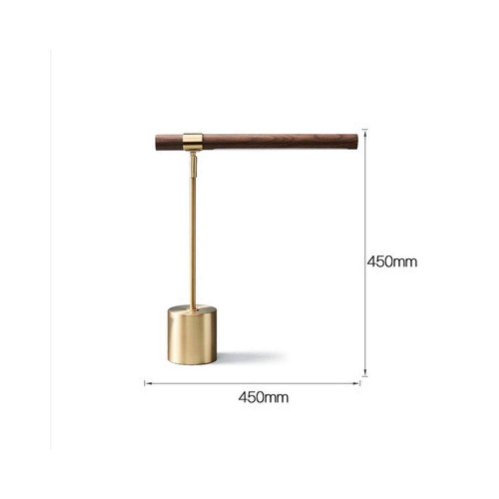 

Homlly Otixx Gold & Wood Desk Lamp LAMP